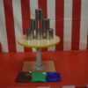 One Ball Table with Tin Cans
