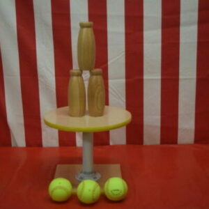 One Ball Table with Wooden Bottles