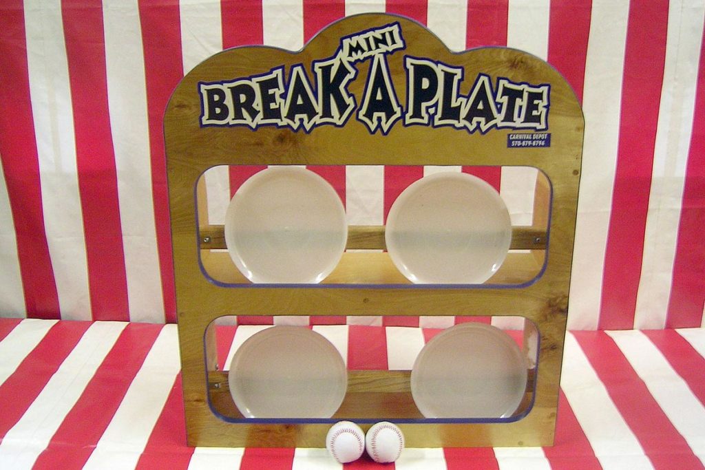 Mini Break a Plate Carnival Game