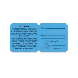 Alternative view of Double Roll 50/50 Roll Tickets