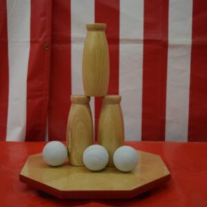 Wood Milk Bottle Toss Carnival Game