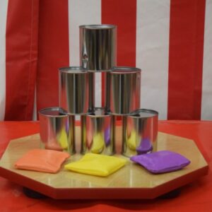 Tin Can Toss Carnival Game