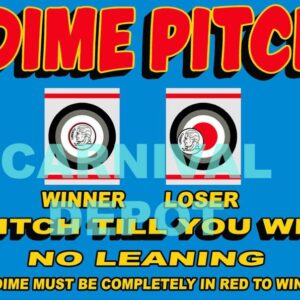 Lucky Strike Dime Pitch Sign