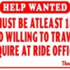 Carnival Safety Sign