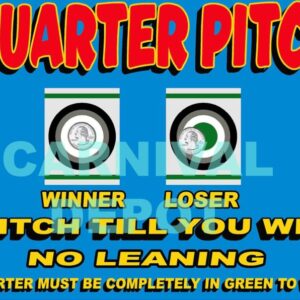 Lucky Strike Quarter Pitch Sign