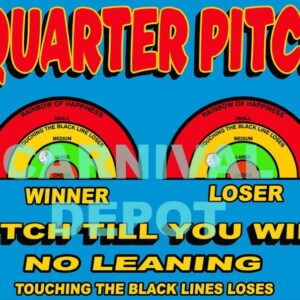 Rainbow Quarter Pitch Sign