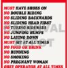 Carnival Safety Sign