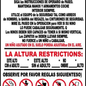 Safety Rules Sign Spanish
