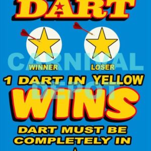 Star Dart Yellow Sign