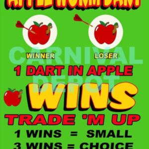 Apple Suction Dart Sign