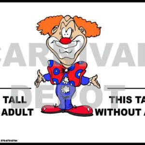 Carnival Safety Sign