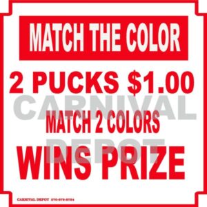match the color sign