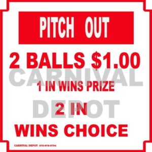 pitch out carnival sign