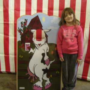 Carnival Cow Photo Frame