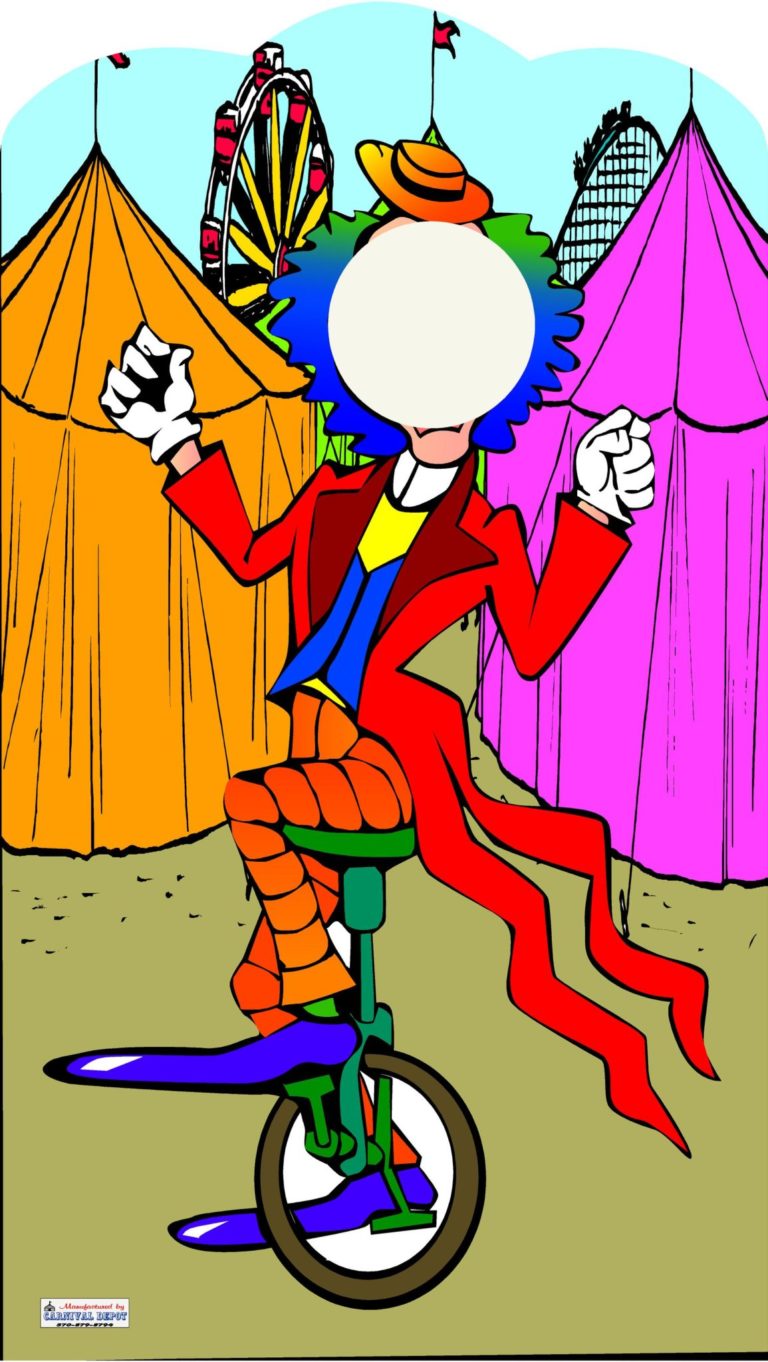 carnival clown photo frame