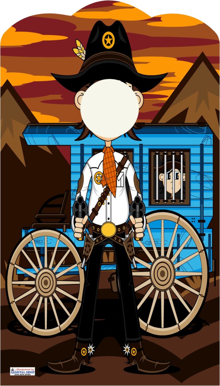 carnival cowboy photo frame