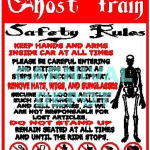 Ghost Train Sign