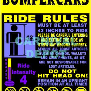 Bumper Cars Sign