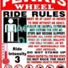 Ferris Wheel Carnival Ride Safety Sign