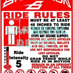 Gravitron Sign