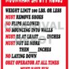 Carnival Safety Sign