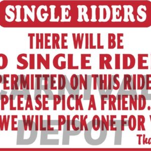 Carnival Safety Sign