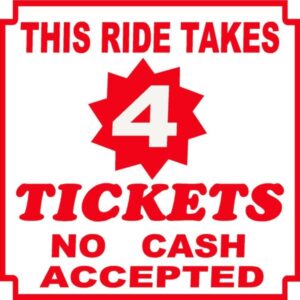 Carnival Ride Sign