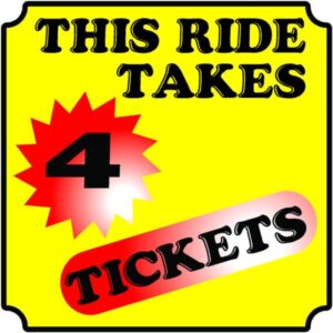 Ticket Sign Color Sign