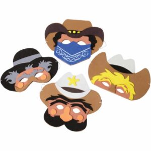 Cowboy Foam Masks Carnival Prize