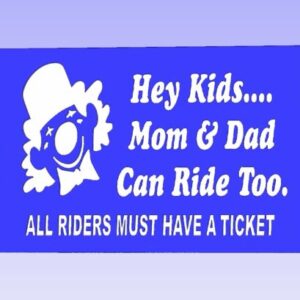 Hey Kids Carnival Safety Sign