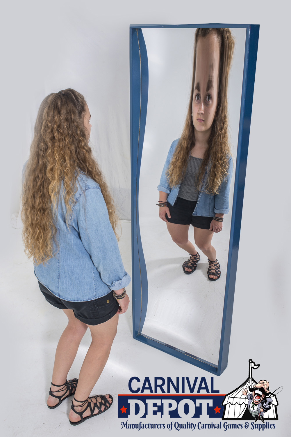 Custom 6 Funhouse Mirror Natural Funhouse Mirrors Carnival Depot