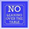 No Leaning Engraved