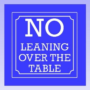 No Leaning Engraved