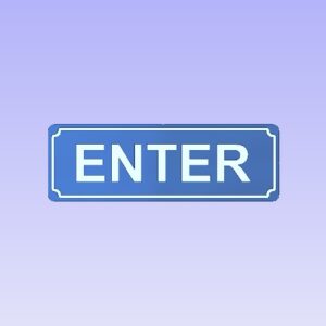 enter sign