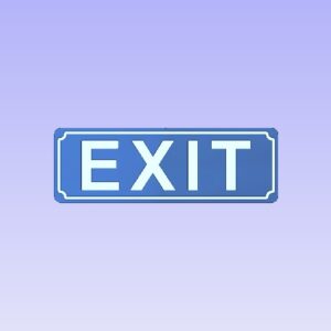 exit sign