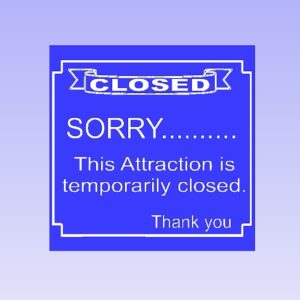 Closed Sign Engraved