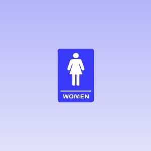 Womens Rest Room Sign