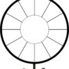 48 Inch White Dry Erase Wheel