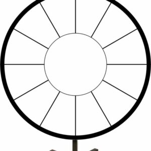48 Inch White Dry Erase Wheel