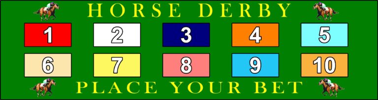 horse derby laydown