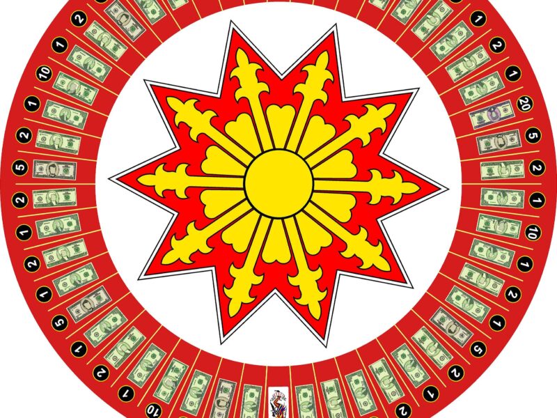 money wheel new with stand