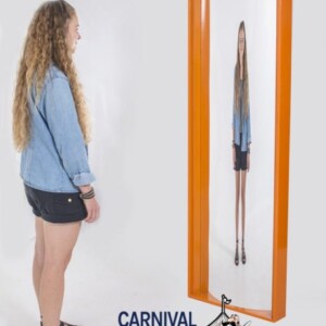 Horizontally Convex 6' Funhouse Mirror(Horizontally Convex)